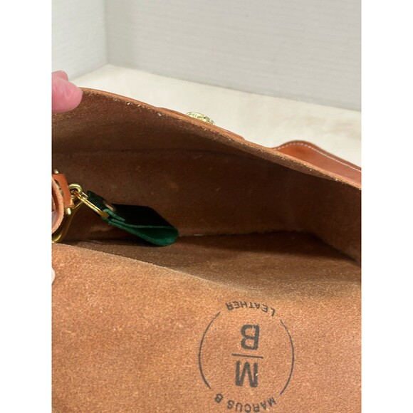 Marcus B Leather Handbag Women's Color Saddle Crossbody Strap “ KAM NO. 01” - Picture 7 of 12